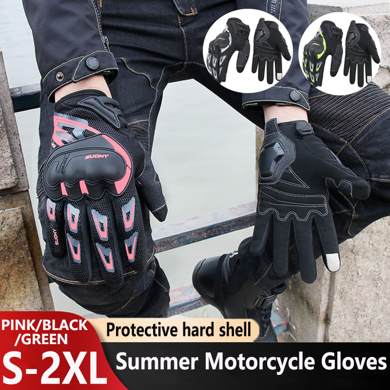 Motorcycle Glove Knuckle - Summer Motorcycle Gloves Breathable Riding Gloves