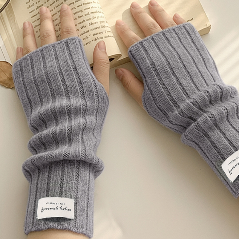 Winter Fingerless Knitted Glov - Wool Glove Lined review and price