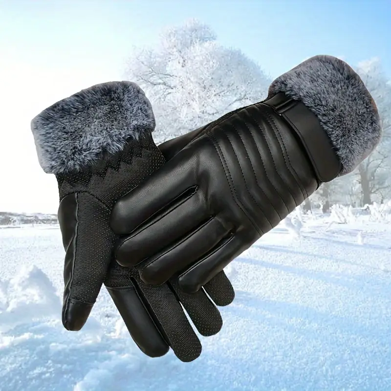 Leather Gloves Winter Warm Tou - Leather Driving Glove review and price