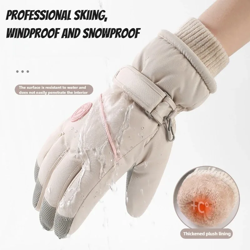 Windproof Thermal Ski Gloves W - Wool Glove Lined review and price