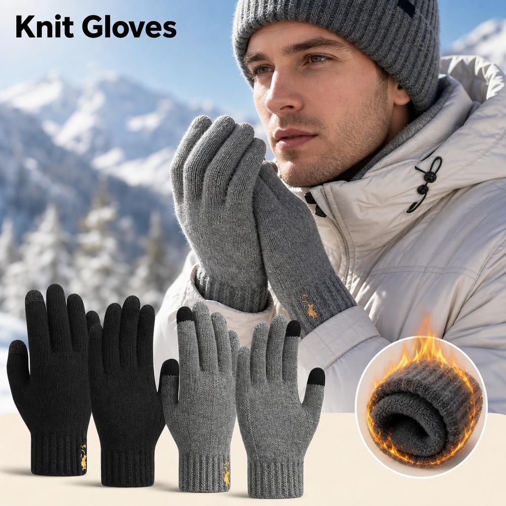Winter Knit Gloves Touch Scree - Wool Glove Lined review and price