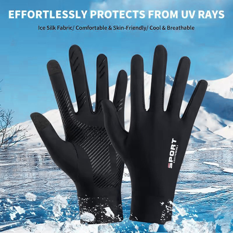 Summer Ice Silk Touchscreen An - Leather Driving Glove review and price